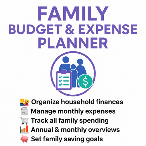 Family Budget & Expense Planner